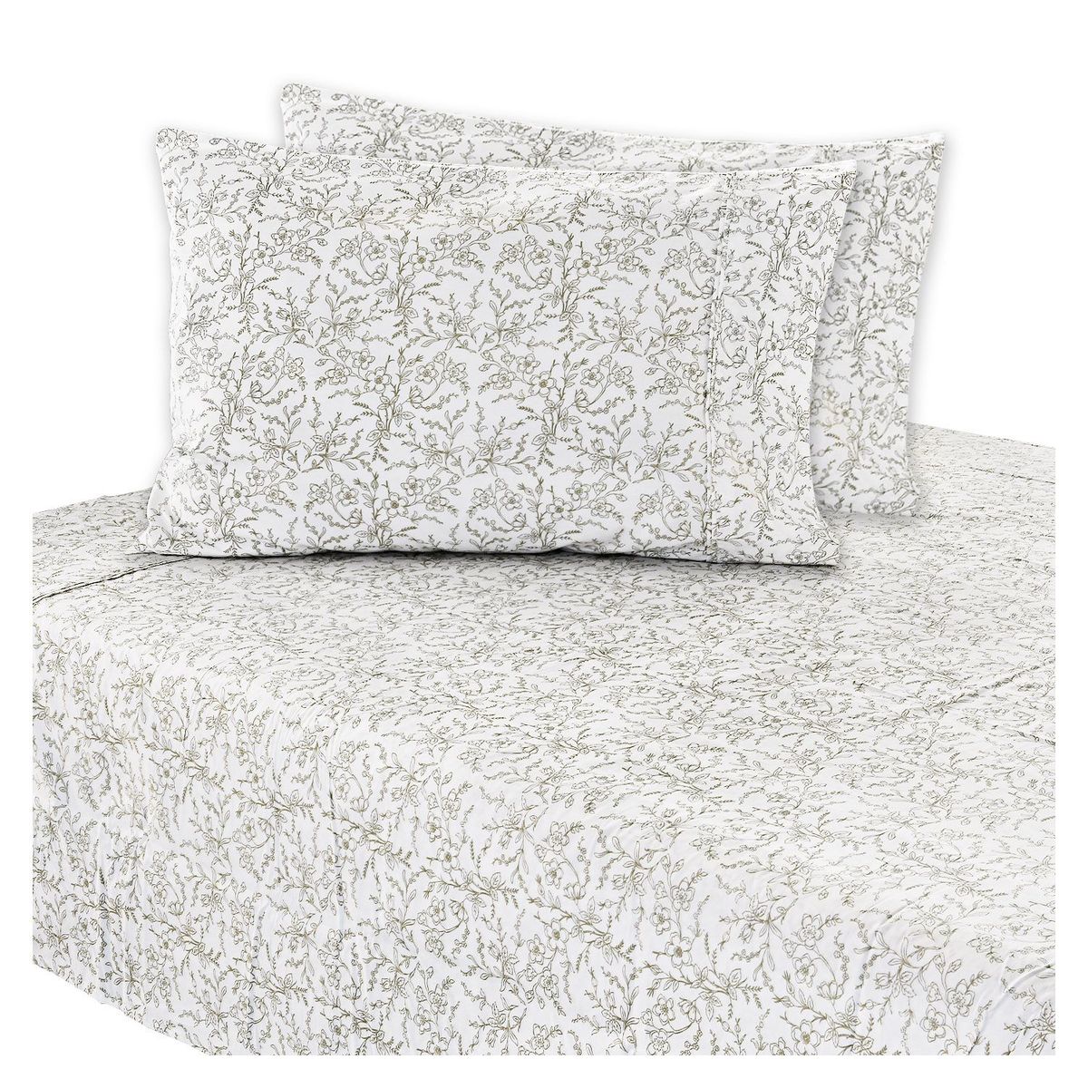 ROBERTA ALLEN - Juego de Sábanas Estampadas Floral 100% Algodón 200 Hilos