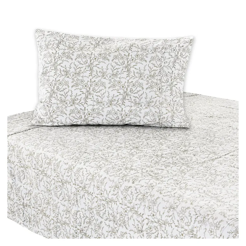 ROBERTA ALLEN - Juego de Sábanas Estampadas Floral 100% Algodón 200 Hilos