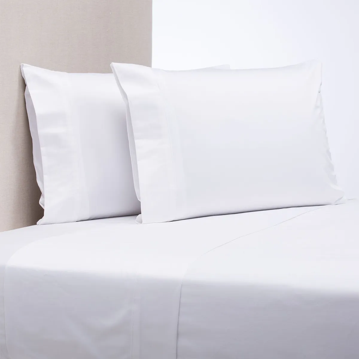 BASEMENT HOME - Juego de Sábanas Lisas 100% Algodón 1000 Hilos