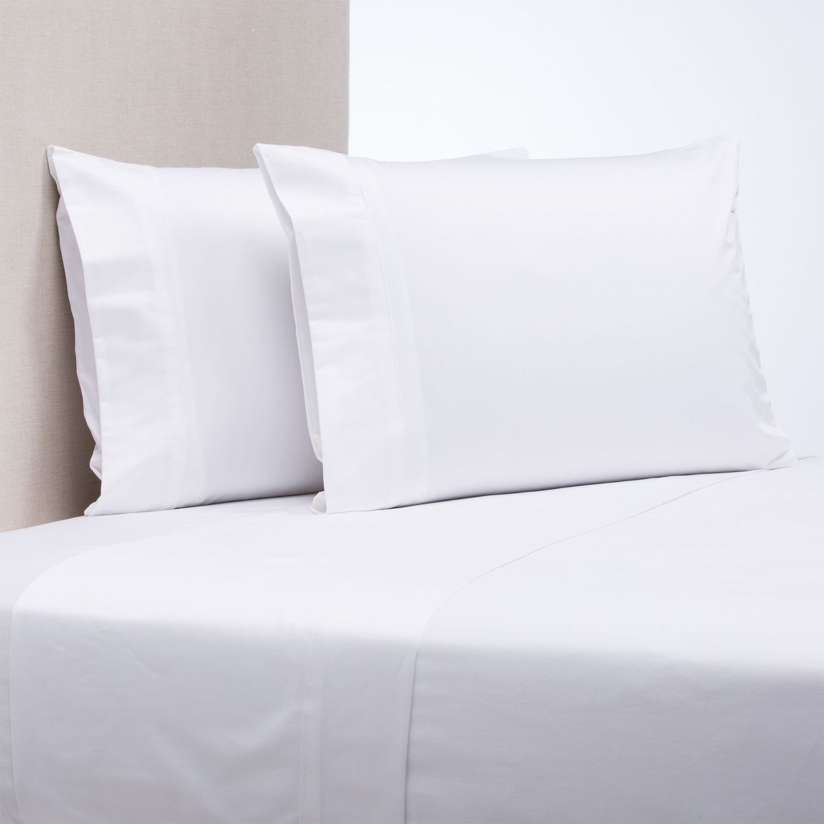 BASEMENT HOME - Juego de Sábanas Lisas 100% Algodón 1000 Hilos