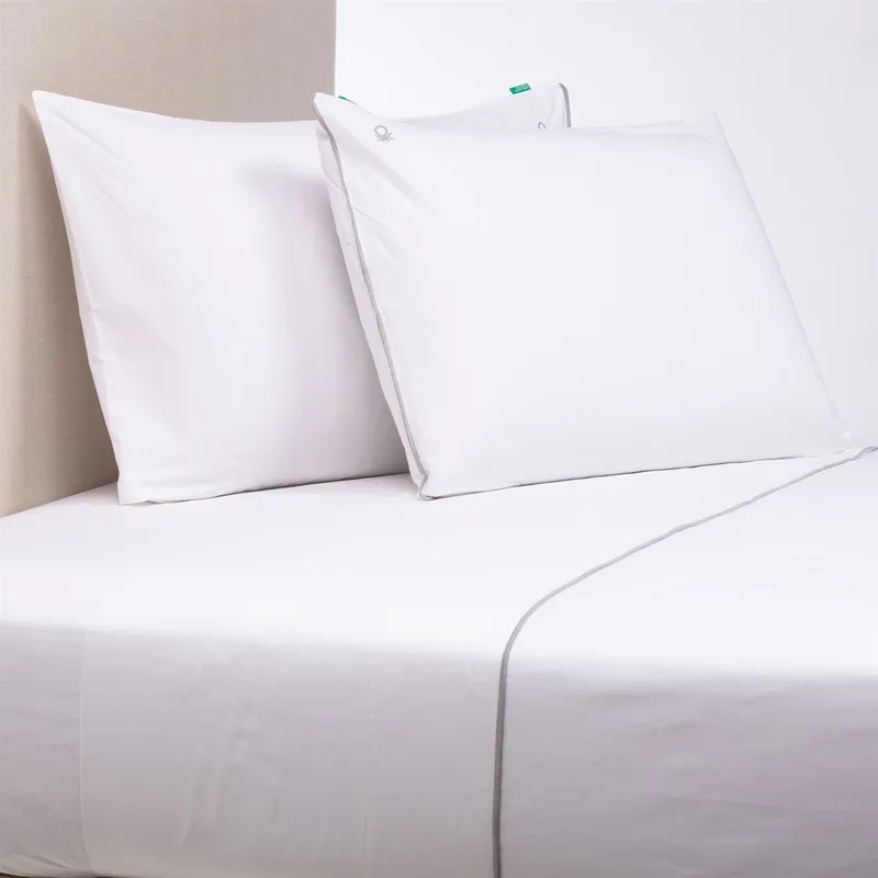BENETTON - Juego de Sábanas Lisas 100% Algodón 200 Hilos Benetton
