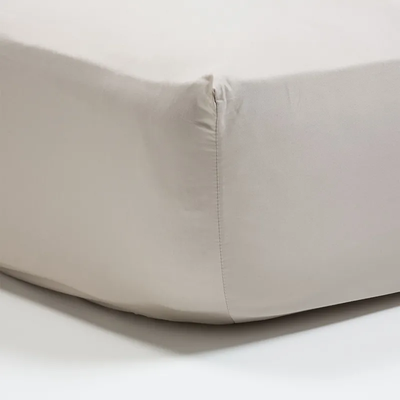 BASEMENT HOME - Sábana Bajera Lisa 100% Algodón 300 Hilos