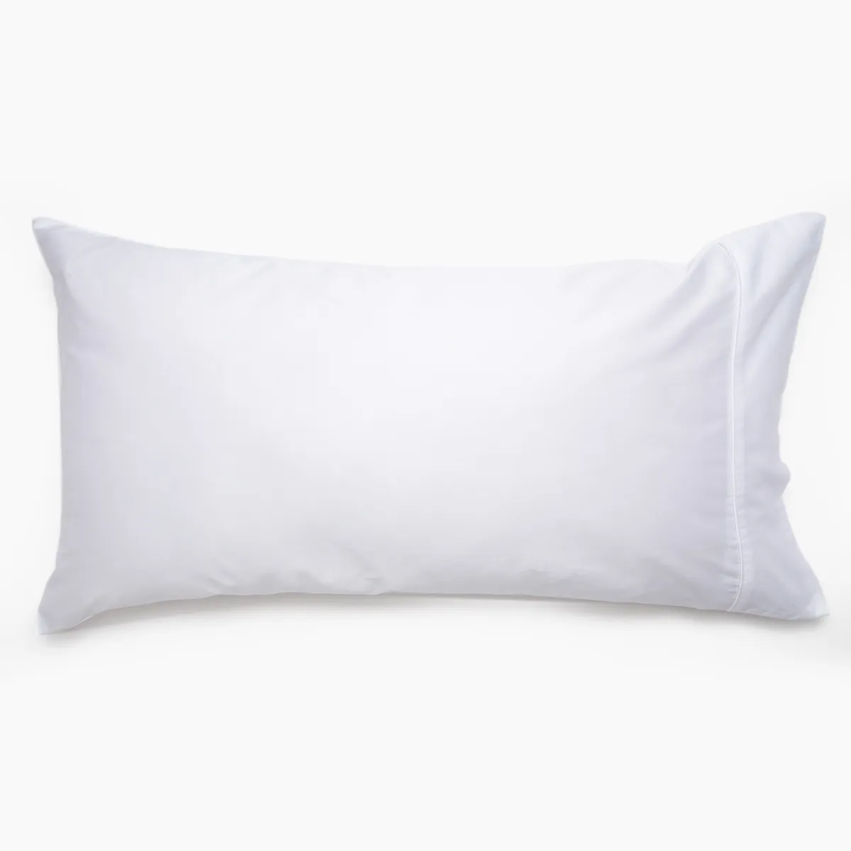 BASEMENT HOME - Set x2 Fundas de Almohada Lisas 100% Algodón 300 Hilos