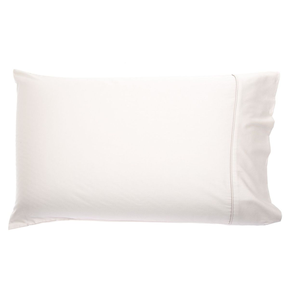 BASEMENT HOME - Set x2 Fundas de Almohada Lisas 100% Algodón 300 Hilos