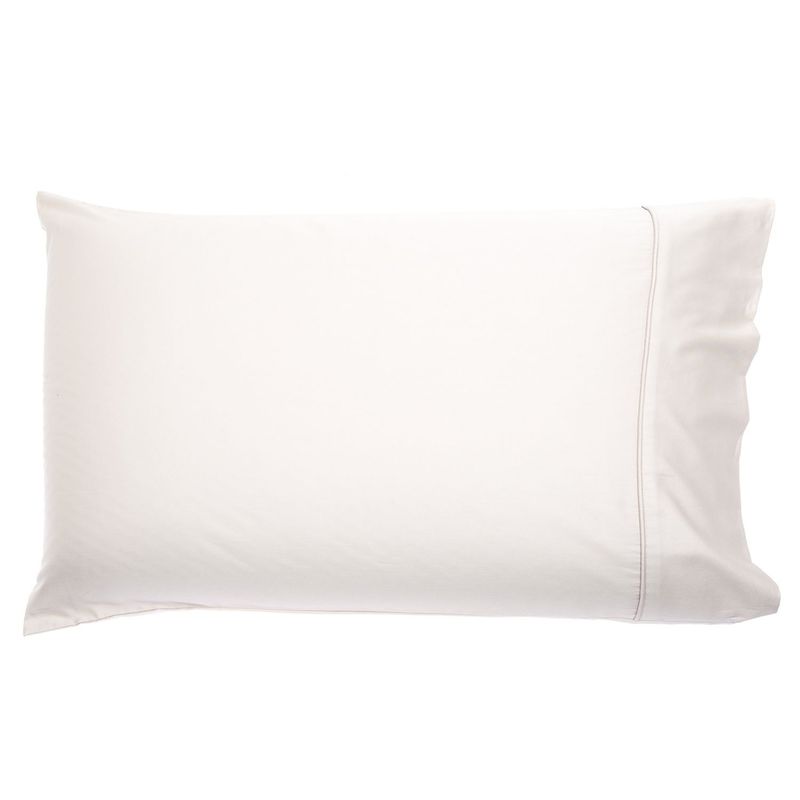 BASEMENT HOME - Set X2 Fundas De Almohada Lisas 100% Algodón 300 Hilos