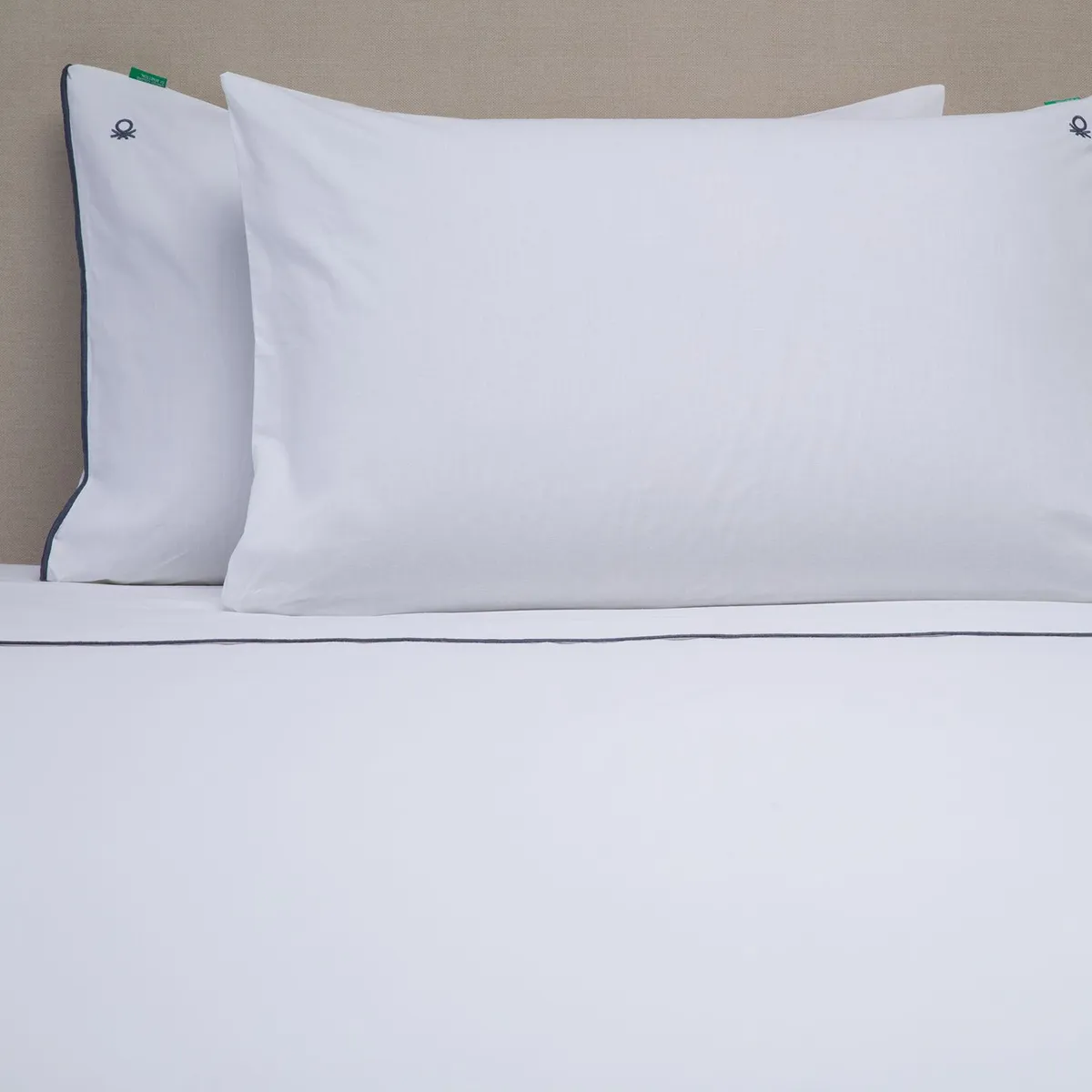 BENETTON - Juego de Sábanas Lisas 100% Algodón 200 Hilos Benetton