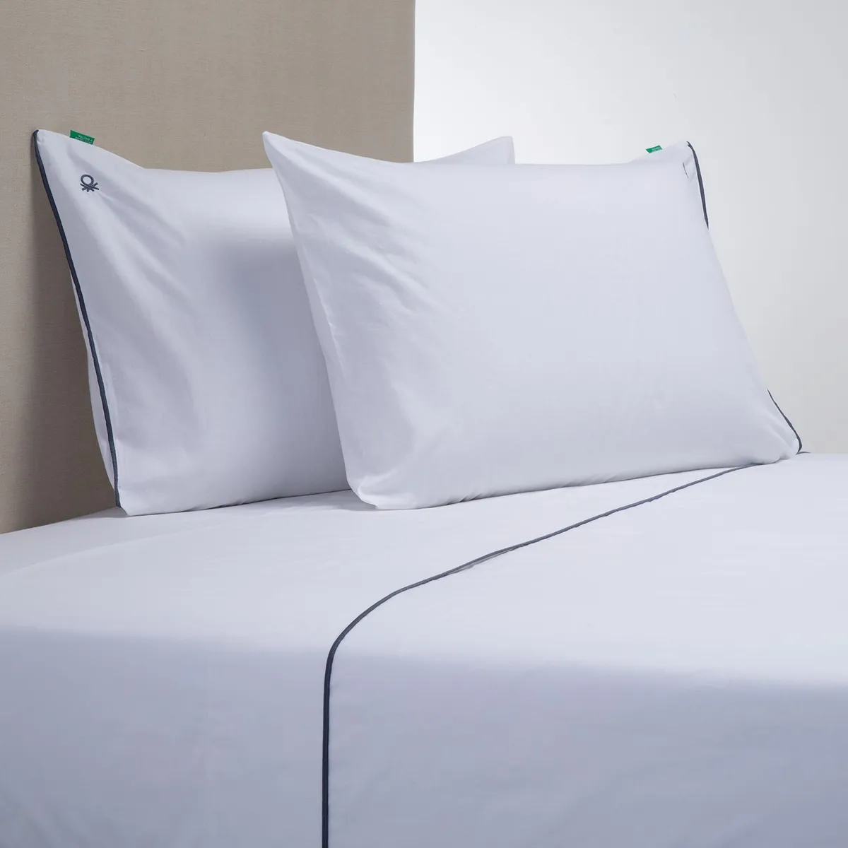 BENETTON - Juego de Sábanas Lisas 100% Algodón 200 Hilos Benetton