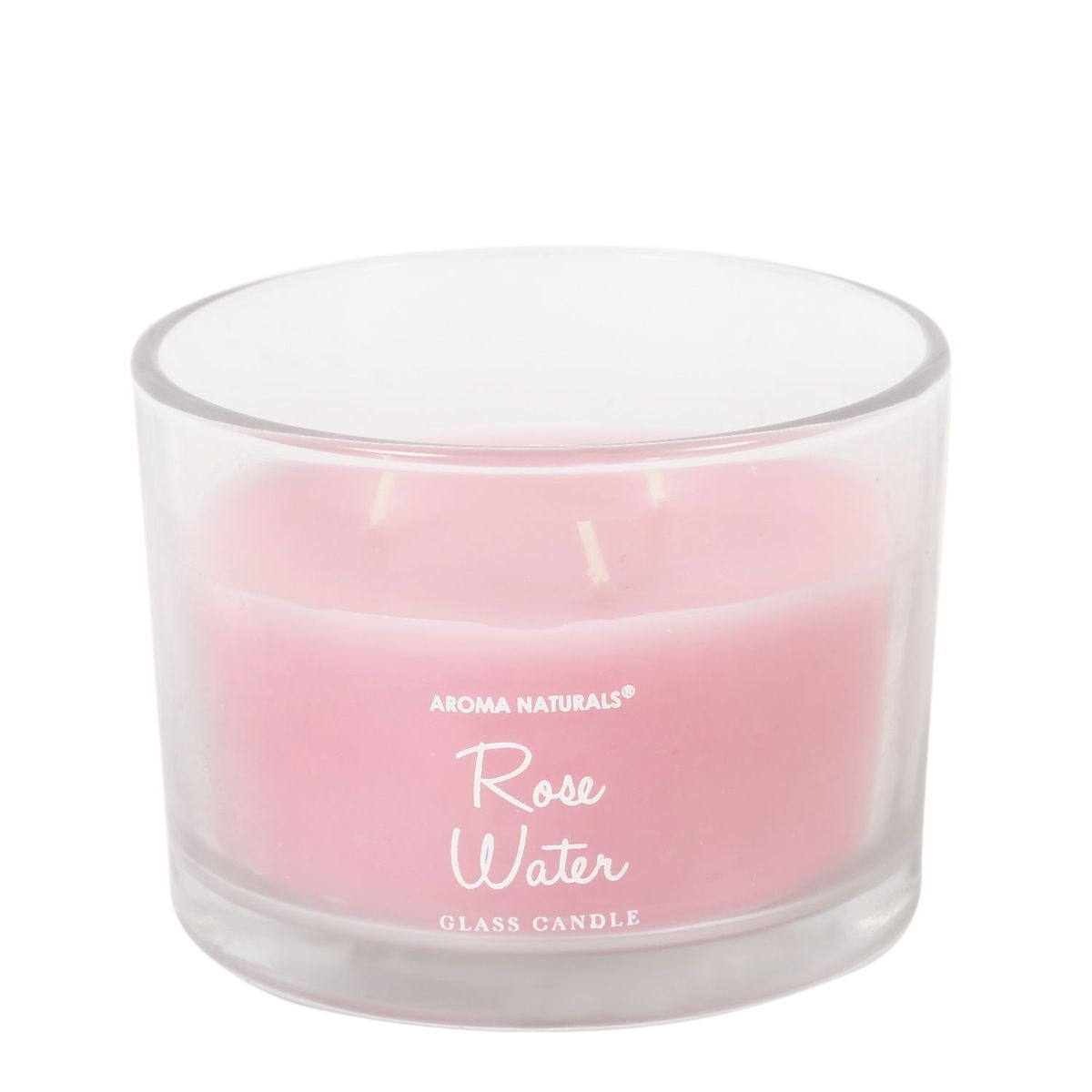 MICA - Vela Vaso Vidrio Rosa 11 x 8cm