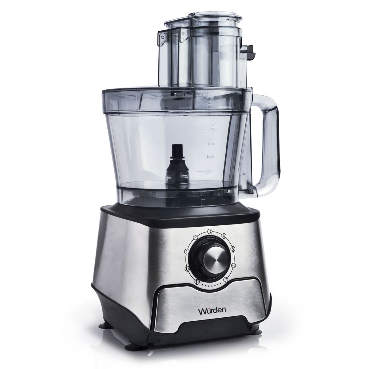 WURDEN - Procesador de Alimentos Wurden 1000W 2 Litros Multifuncional