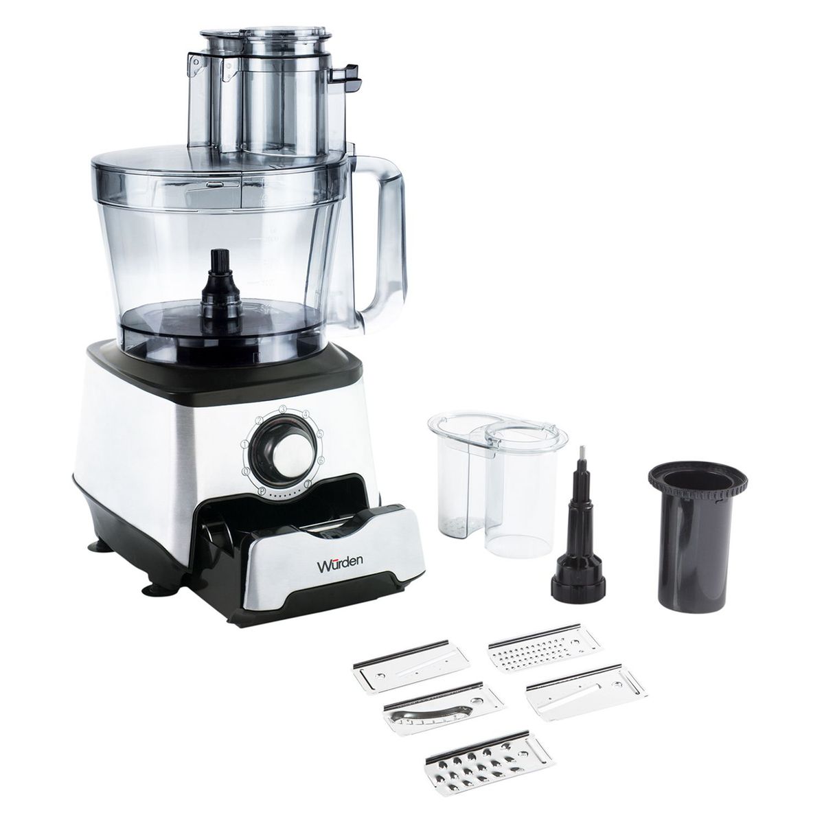 WURDEN - Procesador de Alimentos Wurden 1000W 2 Litros Multifuncional