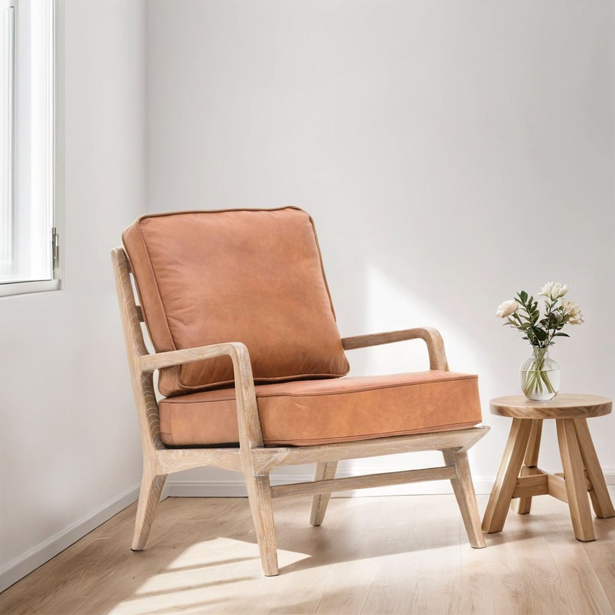 BASEMENT HOME - Butaca Enna 1 Cuerpo Cuero