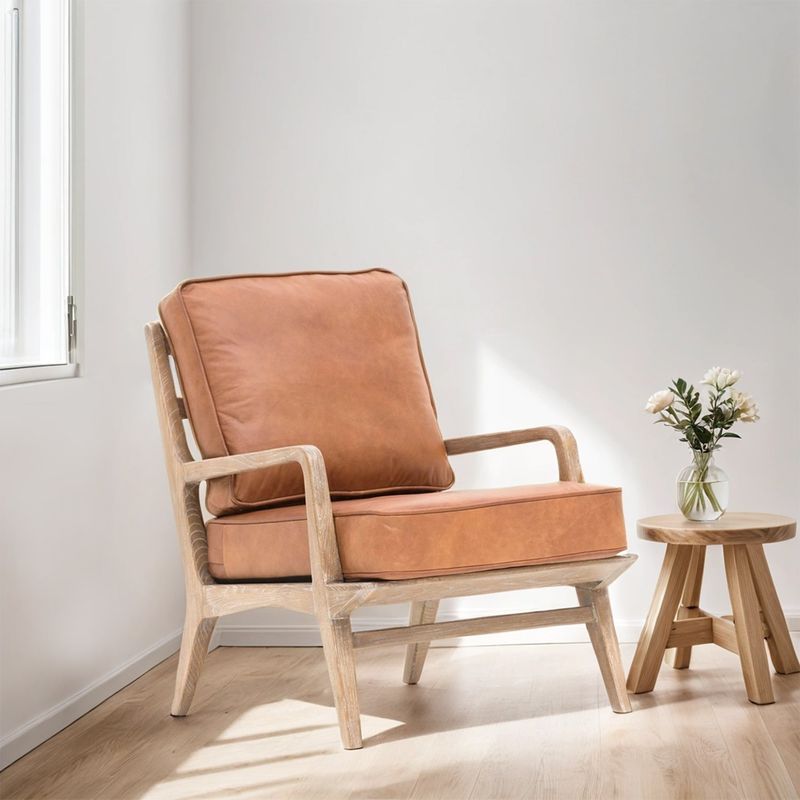 BASEMENT HOME - Butaca Enna 1 Cuerpo Cuero