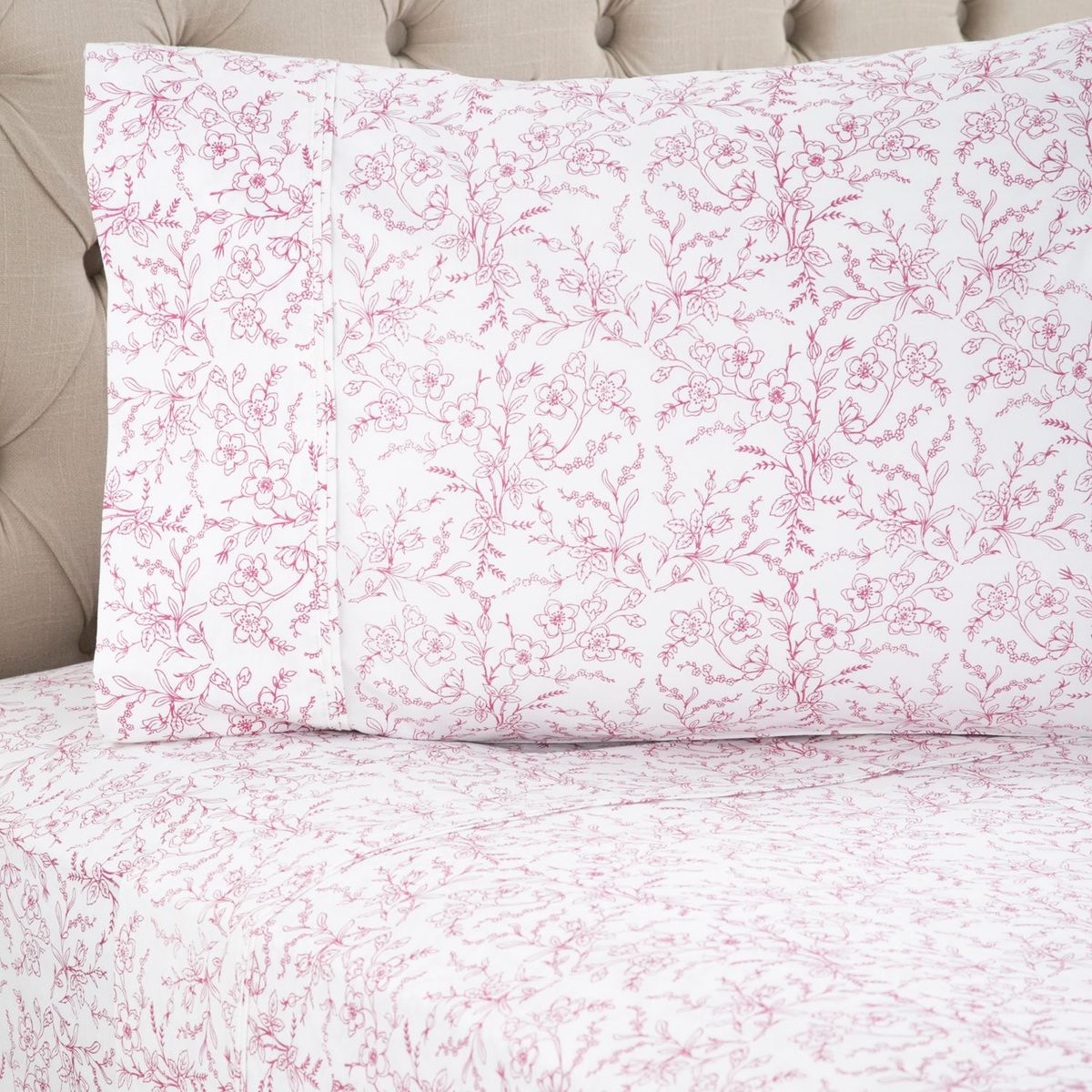 ROBERTA ALLEN - Juego de Sábanas Estampadas Floral 100% Algodón 200 Hilos