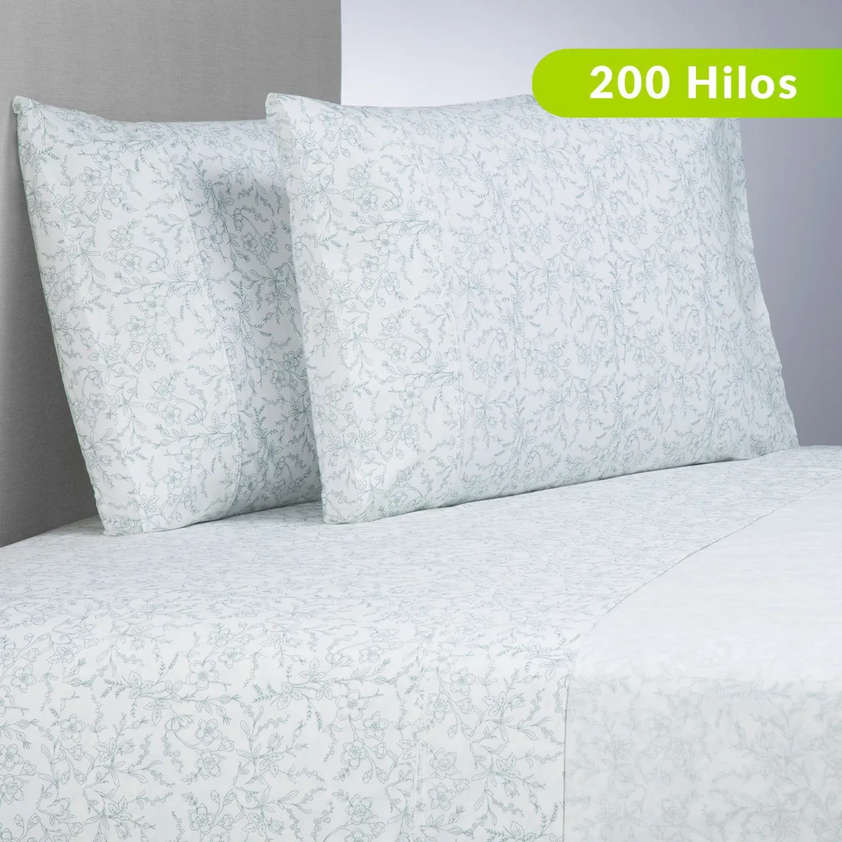 ROBERTA ALLEN - Juego de Sábanas Estampadas Floral 100% Algodón 200 Hilos