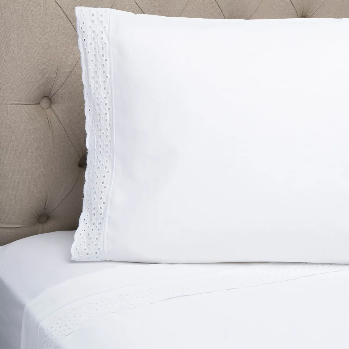 ROBERTA ALLEN - Juego de Sábanas Bordadas Broderie 180 Hilos