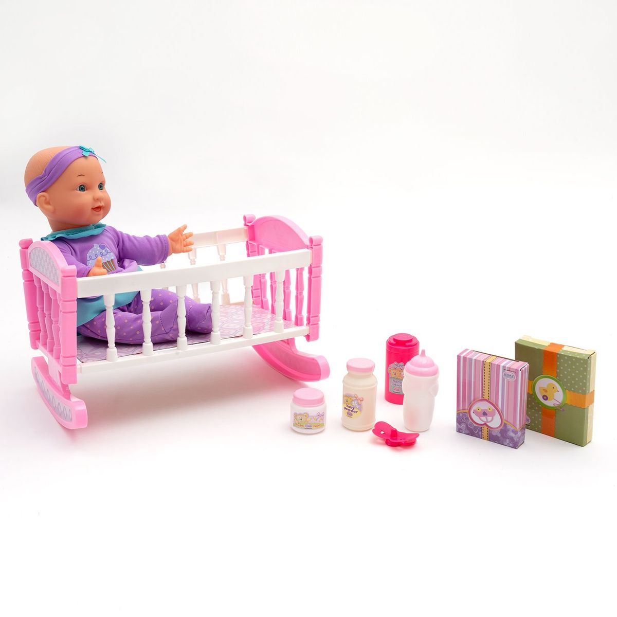 UNEEDA - Muñeca con Cuna Y Accesorios