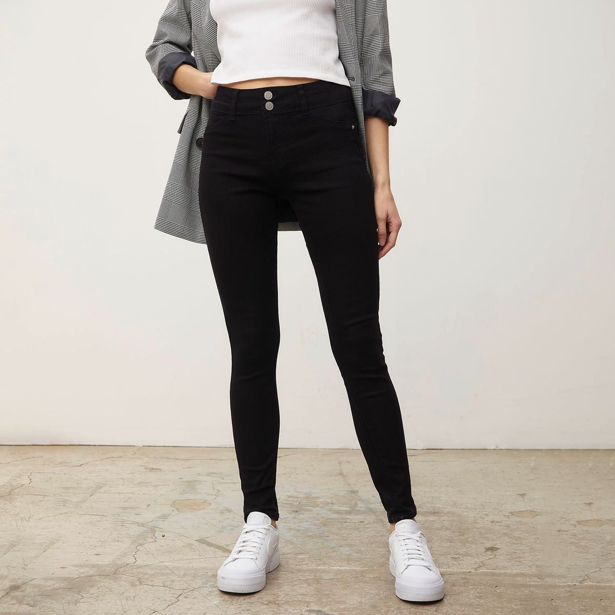 SYBILLA - Jean Skinny Tiro Medio Mujer Sybilla