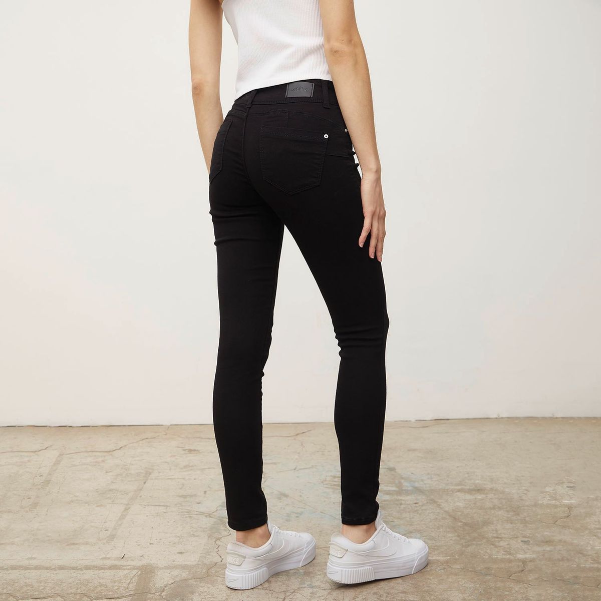 SYBILLA - Jean Skinny Tiro Medio Mujer Sybilla