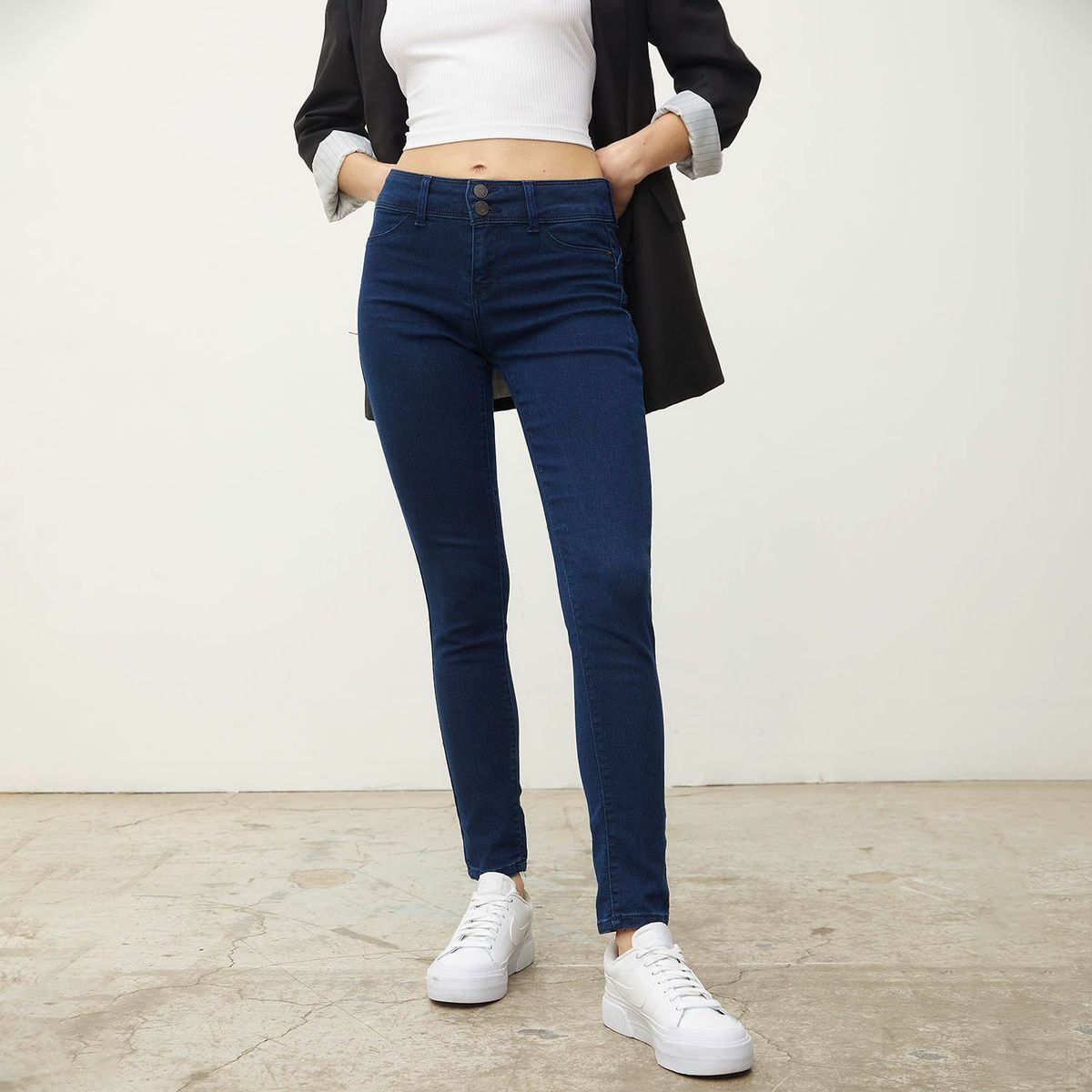 SYBILLA - Jean Skinny Tiro Medio Mujer Sybilla