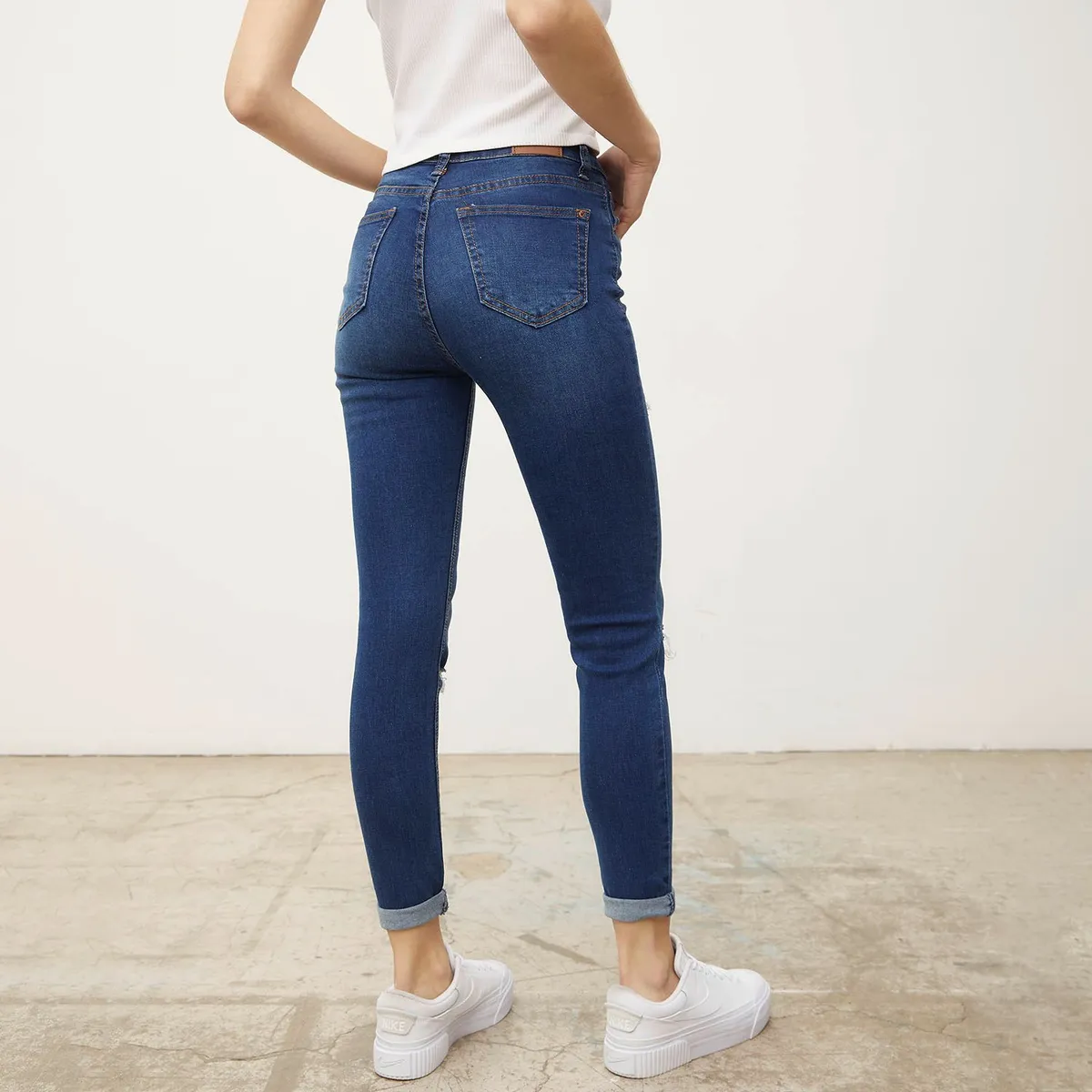 SYBILLA - Jean Skinny Tiro Alto Mujer Sybilla