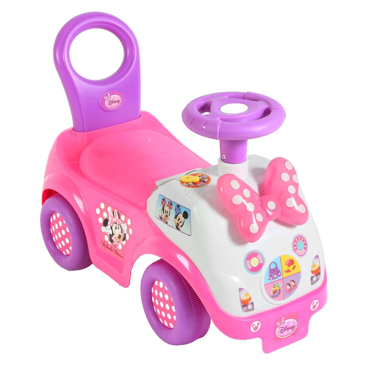 DISNEY - Correpasillos Minnie Con Volante Y Bocina Rosado