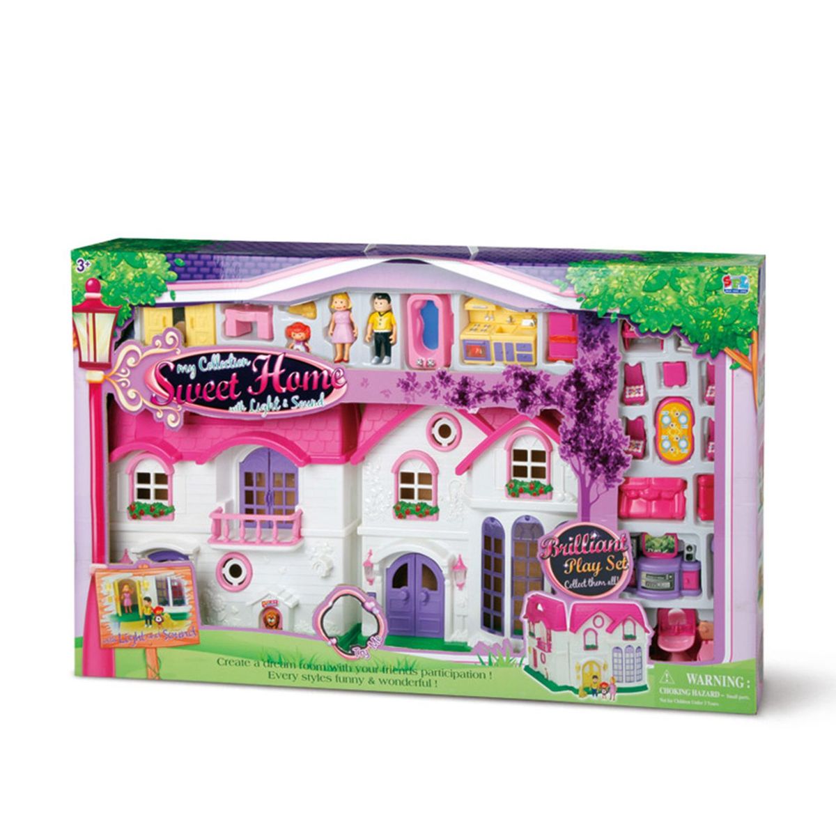 SHUN FENG LONG - Juguete Casa Gigante Con Luz Y Sonido