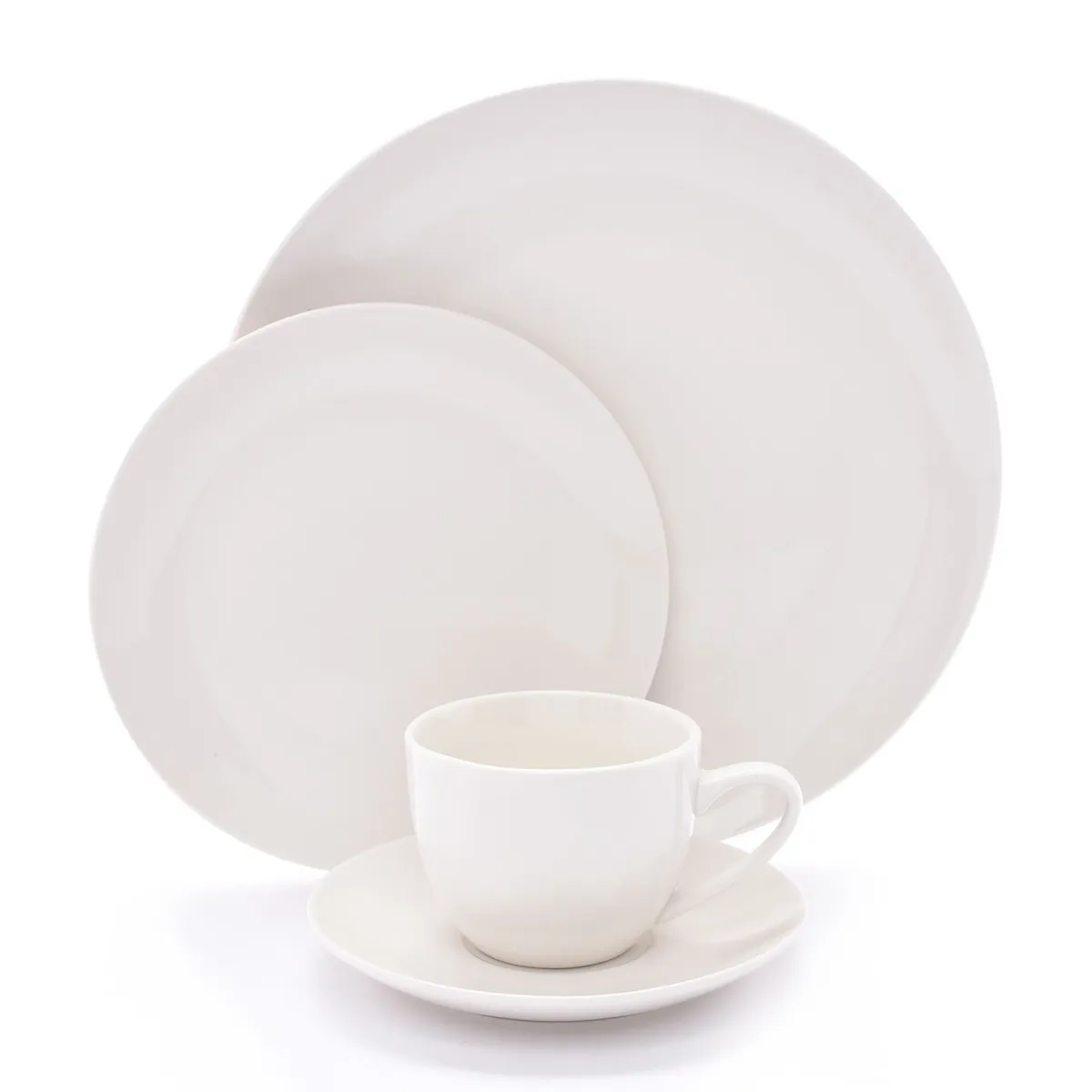 MICA - Juego de Vajilla Porcelana 20 Piezas Basic