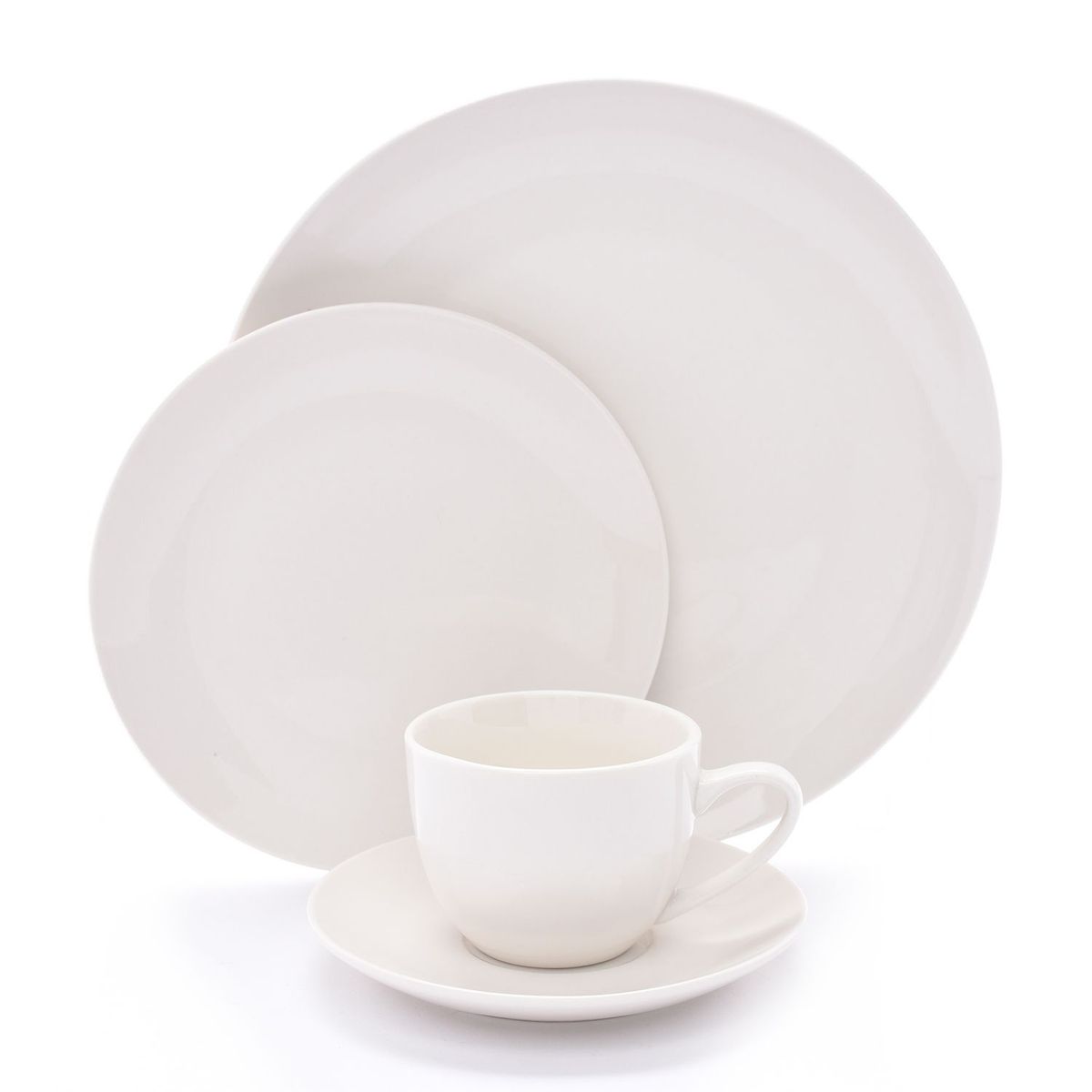 MICA - Juego de Vajilla Porcelana 20 Piezas Basic