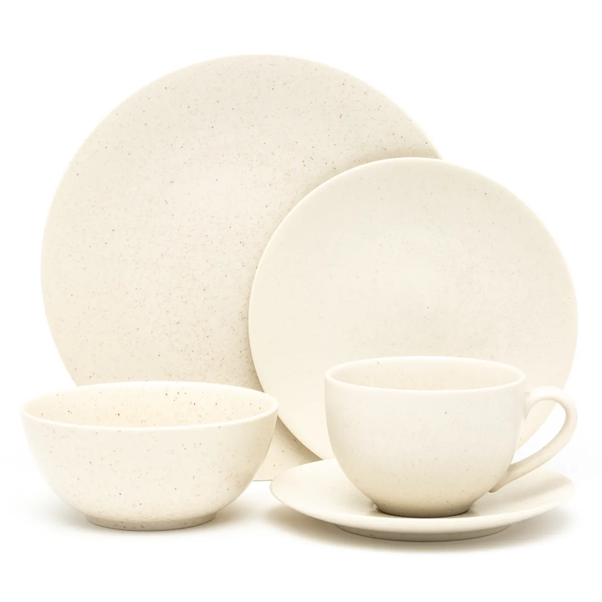 BASEMENT HOME - Juego de Vajilla Cerámica 30 Piezas Gres