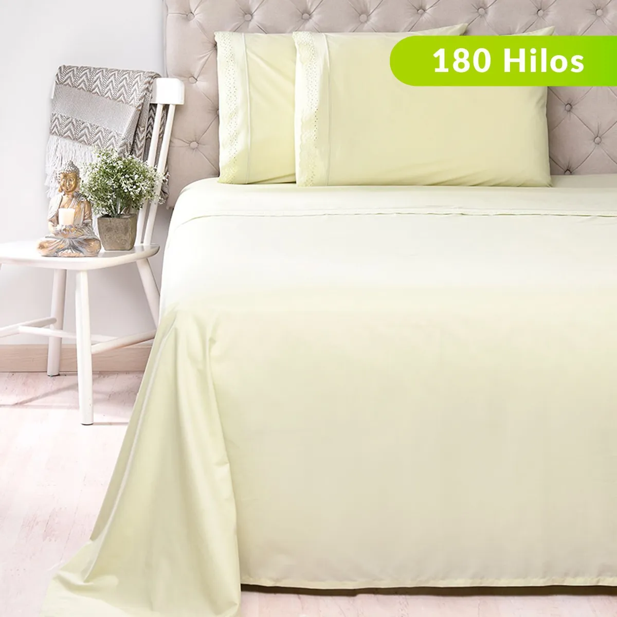 ROBERTA ALLEN - Juego de Sábanas Bordadas Broderie 180 Hilos