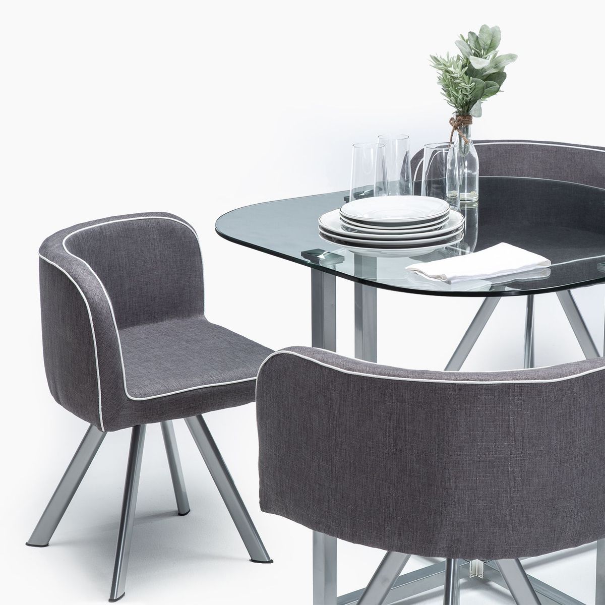 MICA - Juego de Comedor Irina 4 Sillas