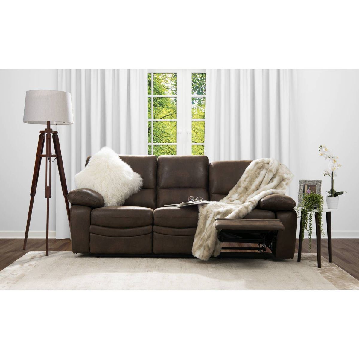 ROBERTA ALLEN - Sofá Reclinable Lucas 3 Cuerpos 