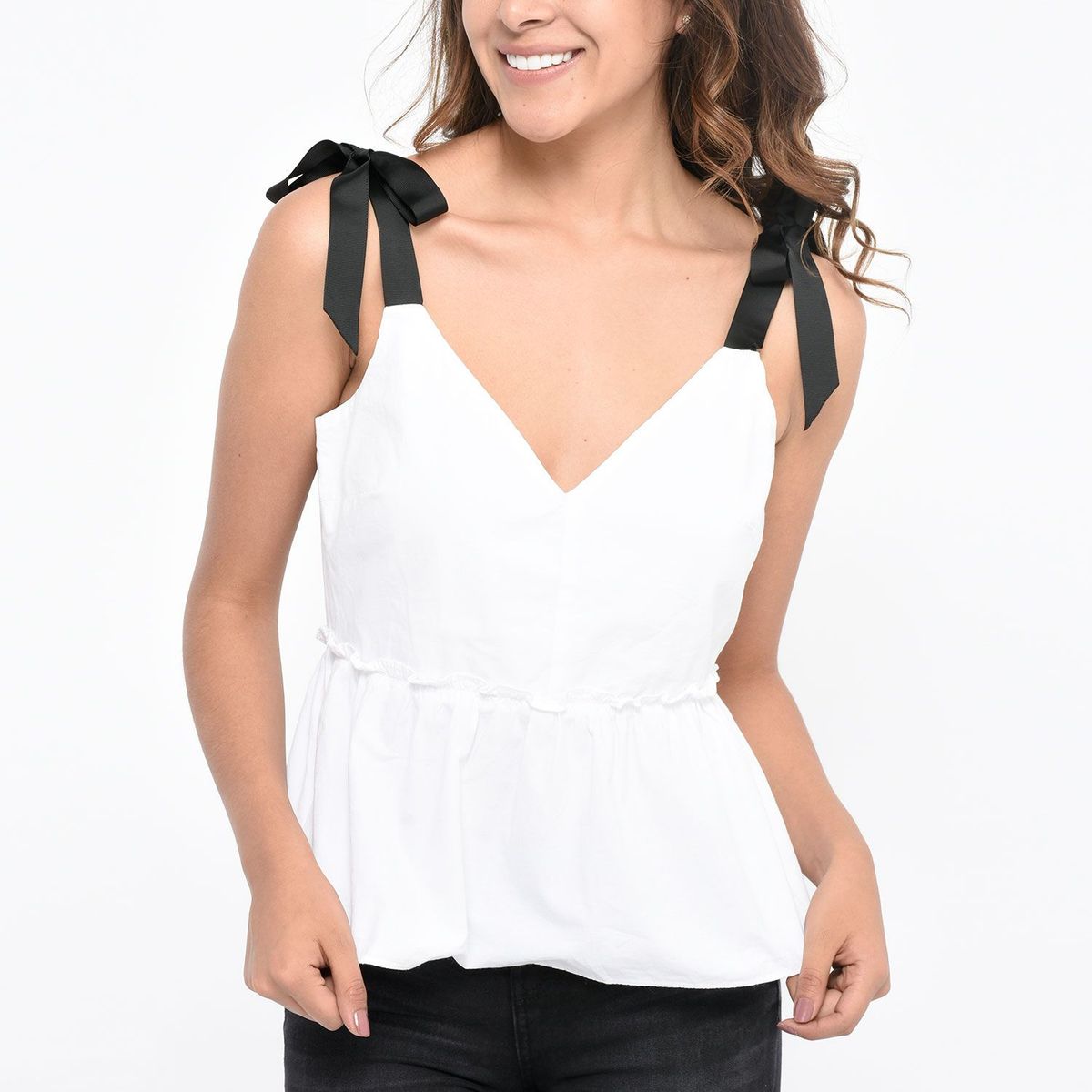 SYBILLA - Blusa Tiras Lazo