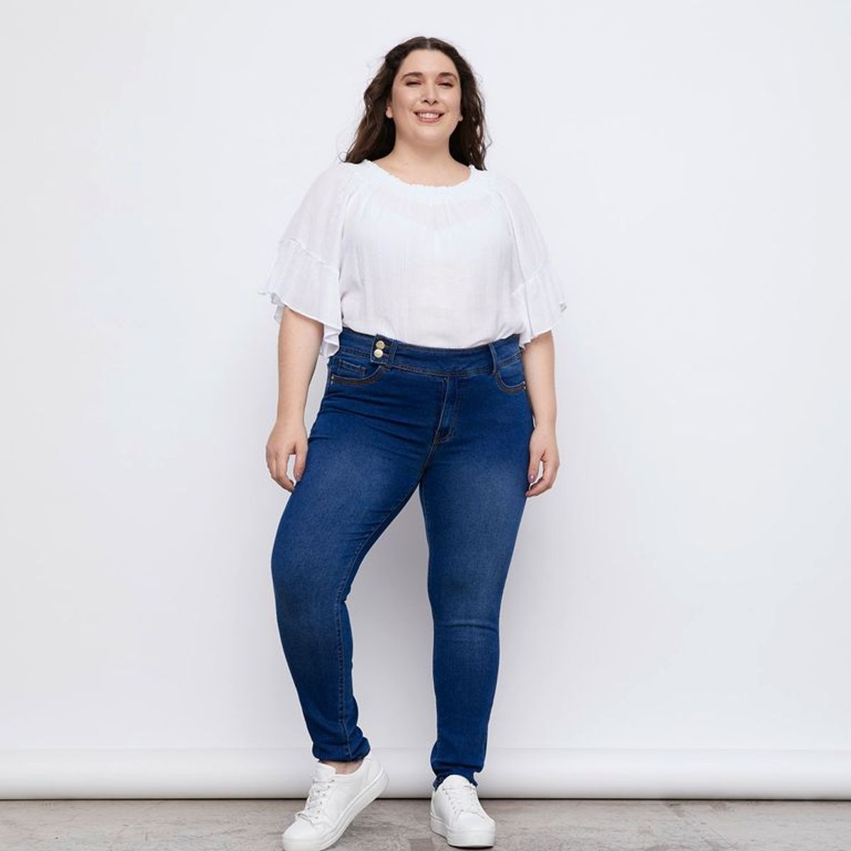 NEWPORT - Jeans Skinny Tiro Alto Denim Mujer Newport