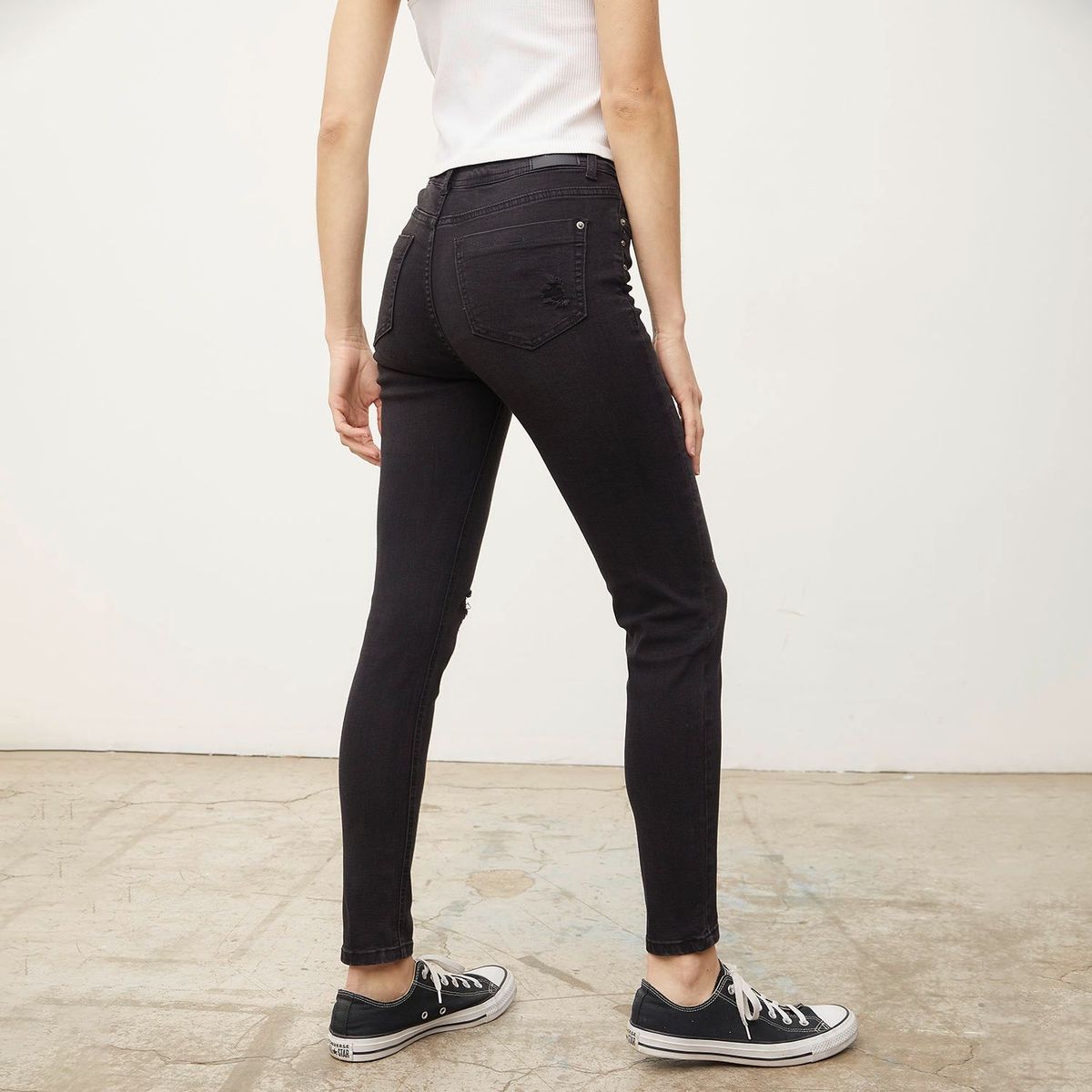 SYBILLA - Jean Slouchy Tiro Alto Mujer Sybilla