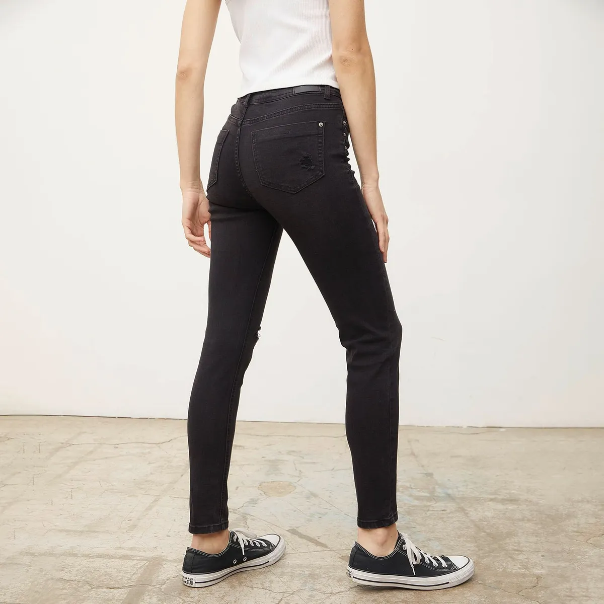 SYBILLA - Jean Slouchy Tiro Alto Mujer Sybilla