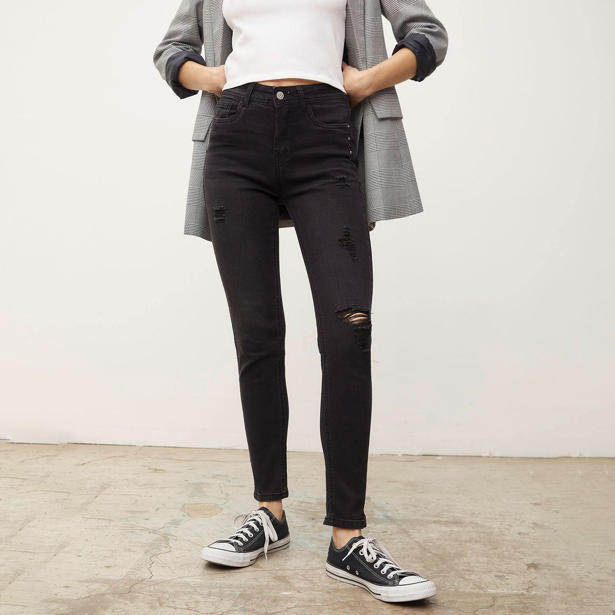 SYBILLA - Jean Slouchy Tiro Alto Mujer Sybilla