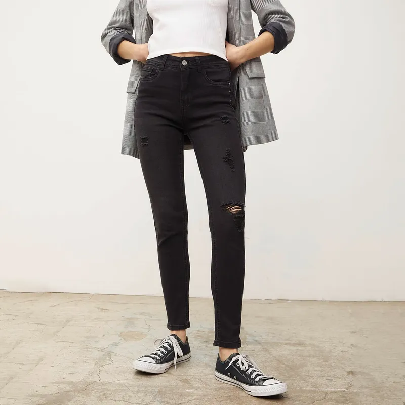 SYBILLA - Jean Slouchy Tiro Alto Mujer Sybilla