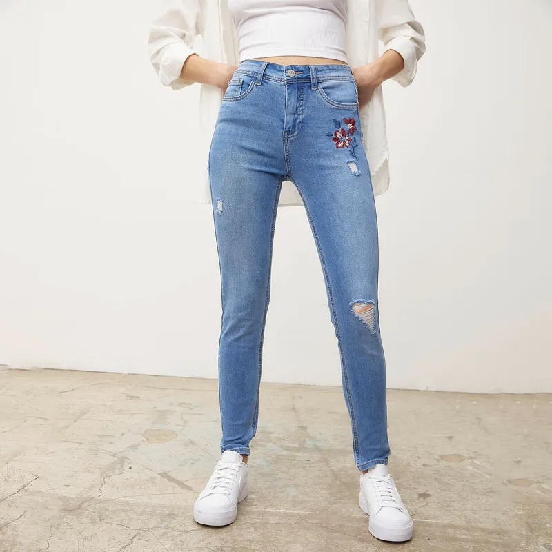 SYBILLA - Jean Slouchy Tiro Alto Mujer Sybilla