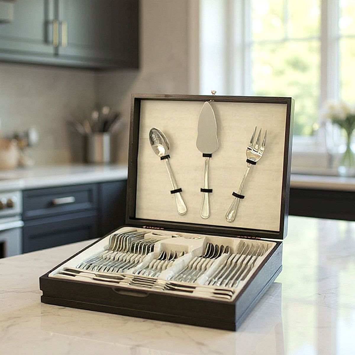 ROBERTA ALLEN - Juego de Cubiertos 45 Piezas Ridgewood