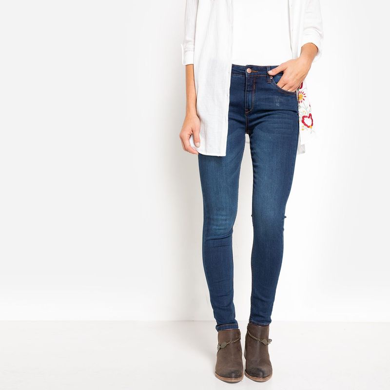 UNIVERSITY CLUB - Jean Skinny Tiro Medio Mujer University Club