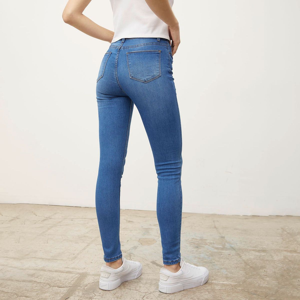 SYBILLA - Jean Skinny Tiro Alto Mujer Sybilla