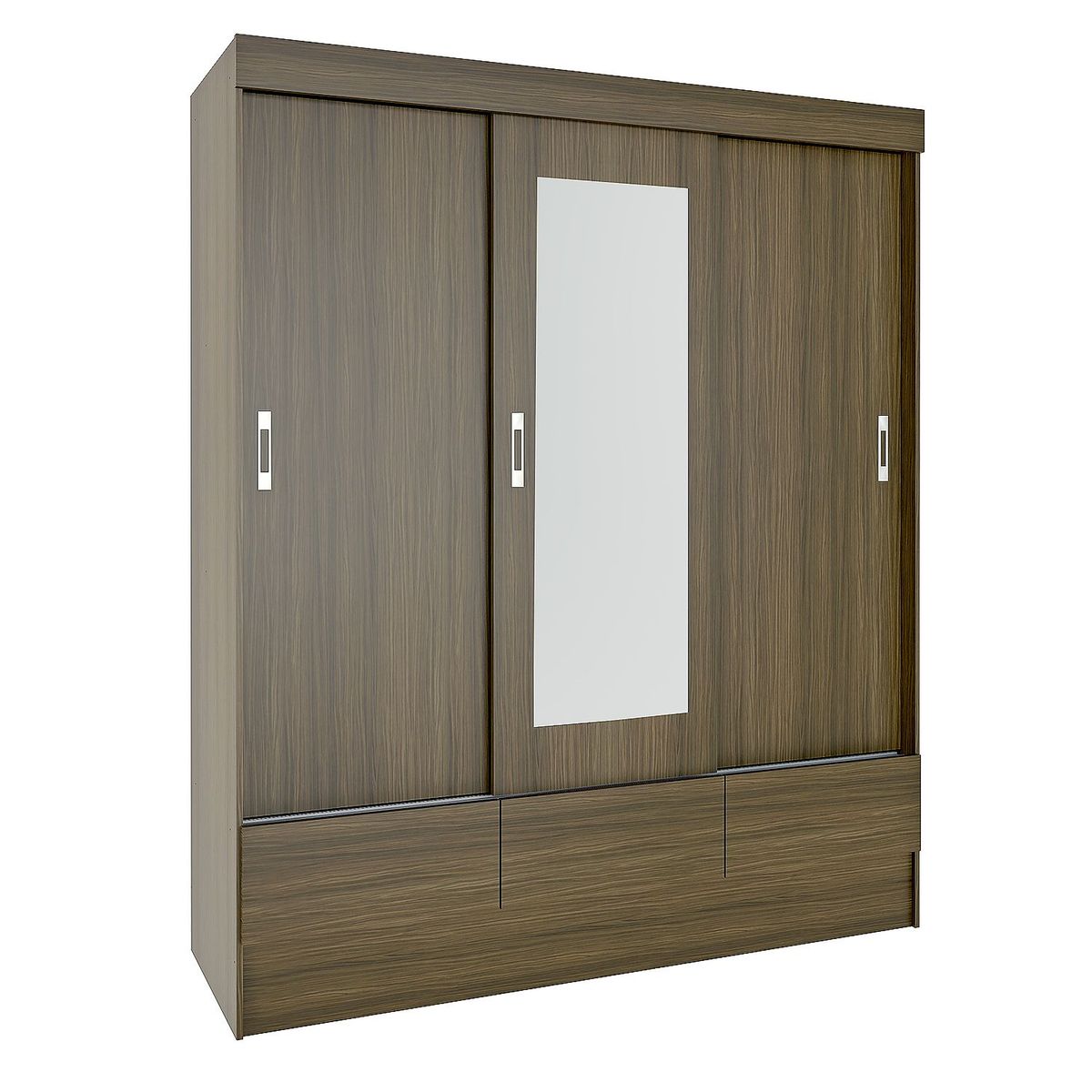 MICA - Ropero 3 Puertas 3 Cajones + Espejo Madrid