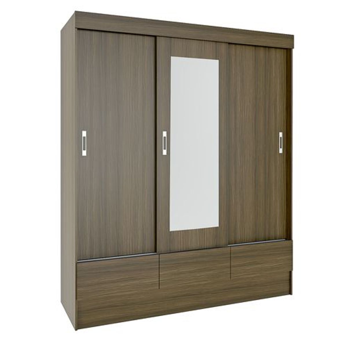 MICA - Ropero 3 Puertas 3 Cajones + Espejo Madrid