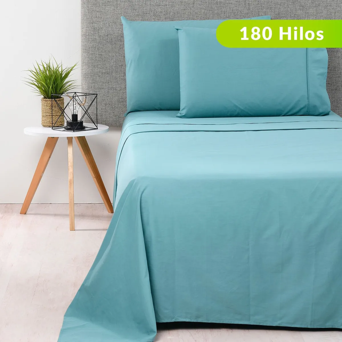 MICA - Juego de Sábanas Lisas 100% Algodón 180 Hilos Mica