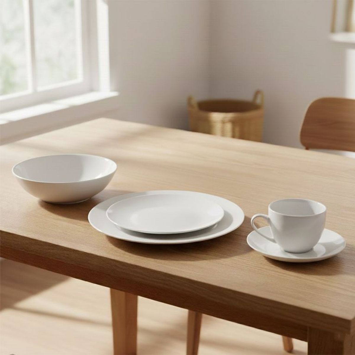 MICA - Juego de Vajilla Porcelana 30 Piezas Basic