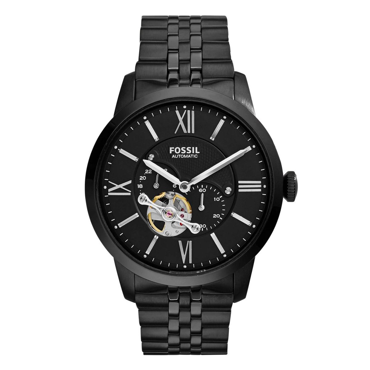 FOSSIL - Reloj Negro Metal Hombre 