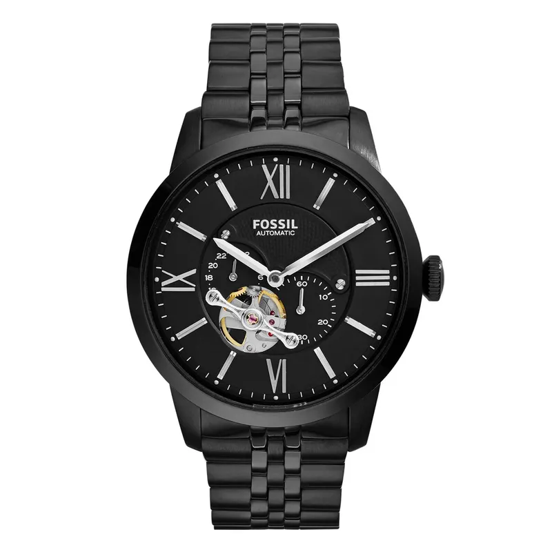 FOSSIL - Reloj Negro Metal Hombre 