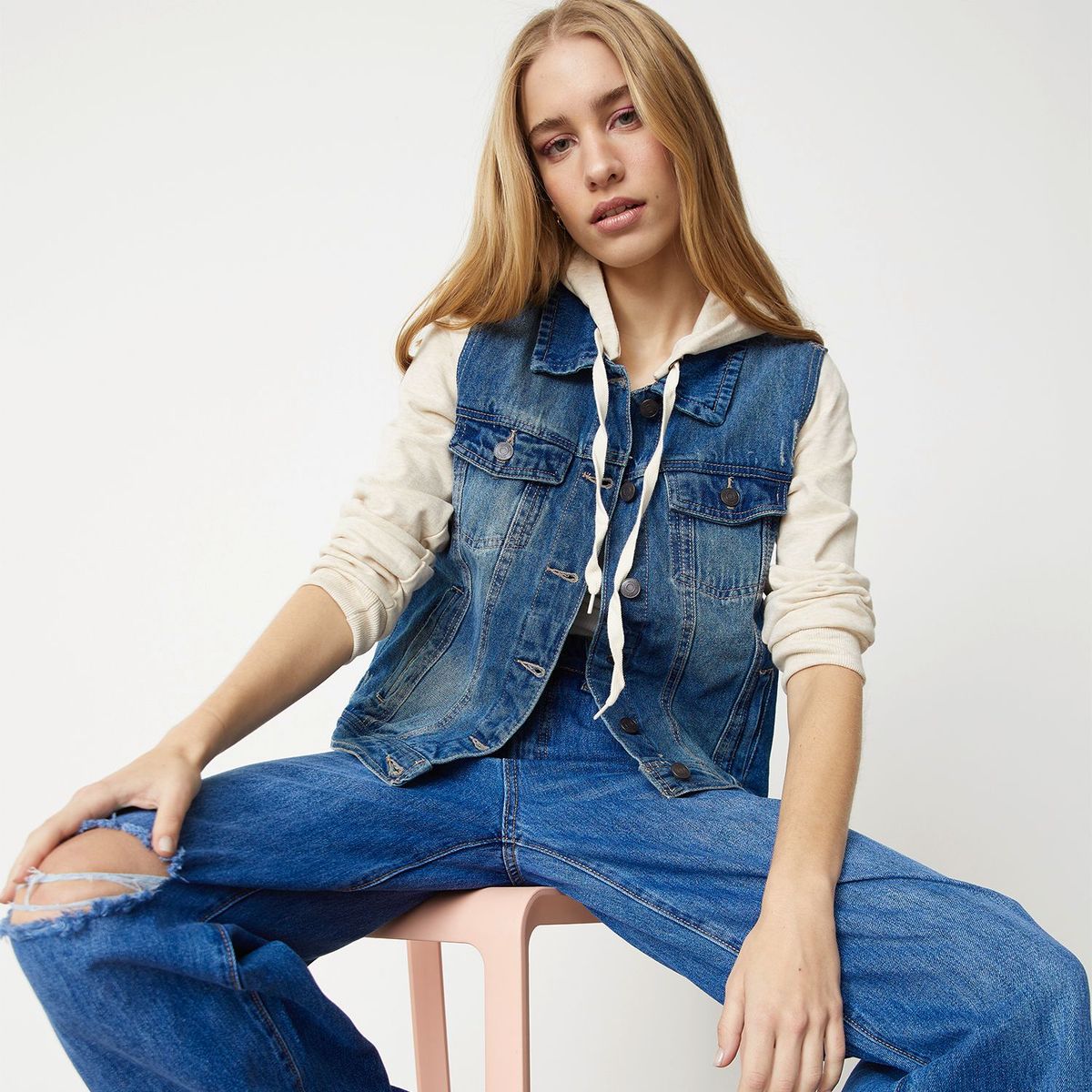 SYBILLA - Casaca Jean Mujer Sybilla