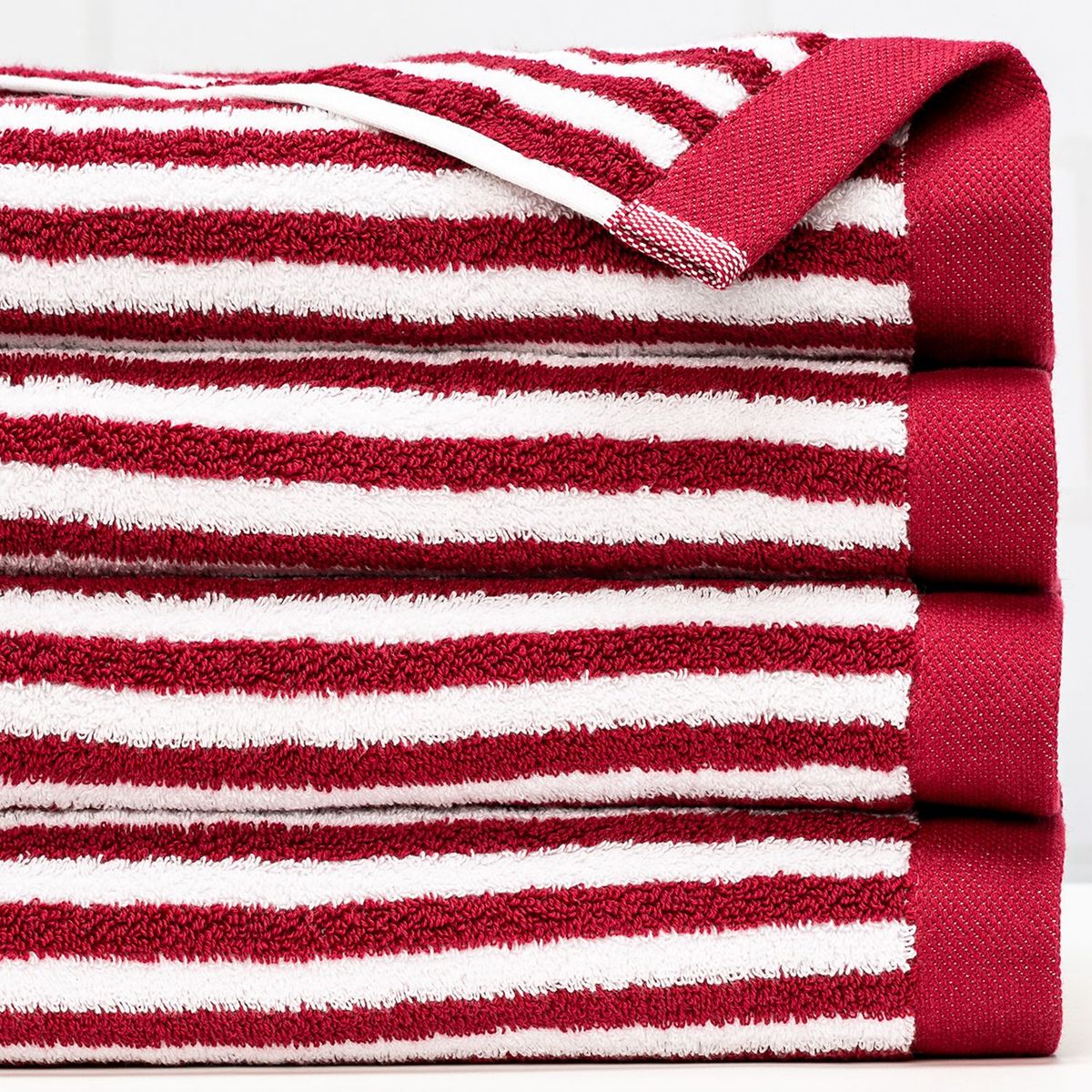 BASEMENT HOME - Toalla de Baño Combed Rayas 100% Algodón 650gr Basement Home